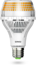 Lámpara SANSI Bombilla LED A21 equivalente a 400W, 3000K Blanco Cálido Suave 6000 Lúmenes Altos, Bombillas LED E26, Bombilla No Regulable con Tecnología Cerámica, Bombilla de Luz de Ahorro de Energía de 40