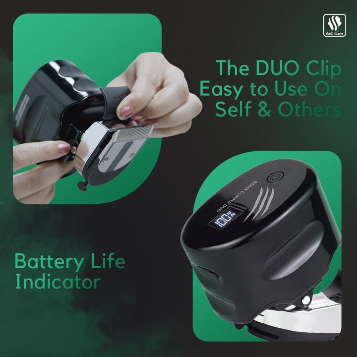 Skull Shaver Beast Clipper Duo - Kit de corte de pelo y aseo para e...