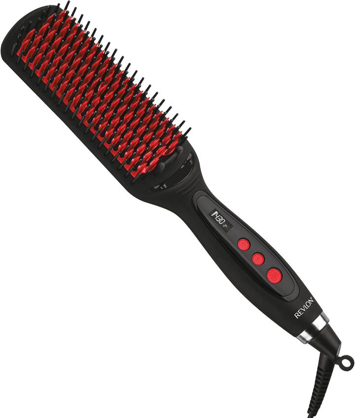 REVLON SmoothStay XL Alisador de Cabello - Cepillo Alisador con Cal...