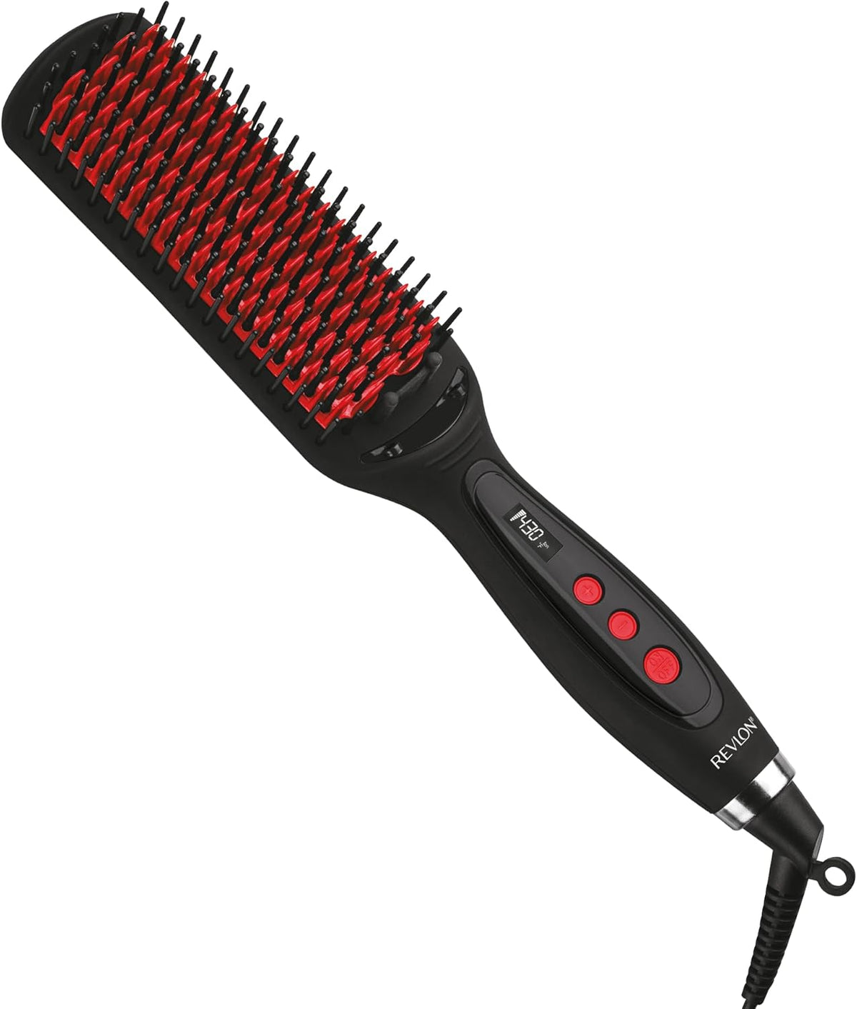 Revlon Cepillo para alisar y peinar el cabello, Negro, Total 1