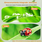 Microscopio digital 2 en 1 para niños, 2.0 pulgadas, 1000X, telescopio digital para niños, telescopio educativo portátil HD para regalo de cumpleaños de niños, juguetes divertidos de ciencia para niños de 4 a 12 años (amarillo)