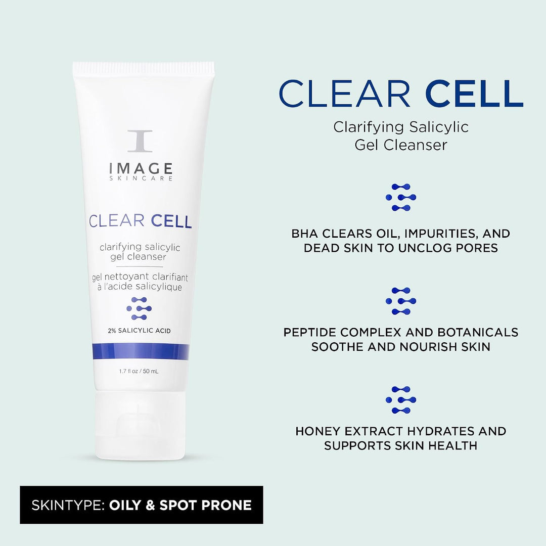 IMAGE Skincare, CLEAR CELL - Gel de limpieza salicílico, lavado fac...