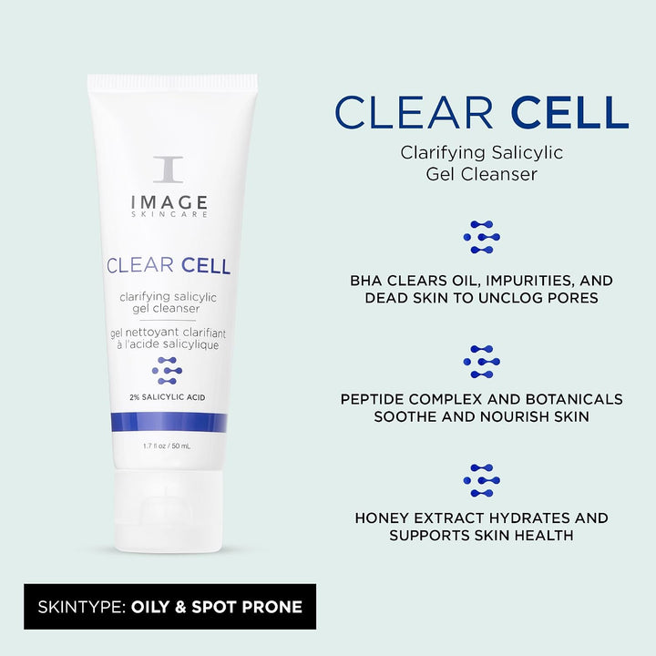 IMAGE Skincare, CLEAR CELL - Gel de limpieza salicílico, lavado fac...