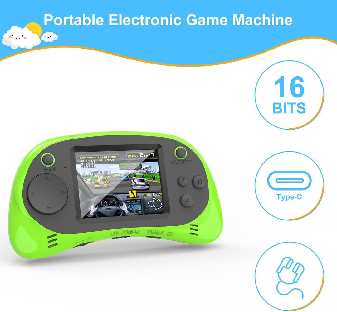 EASEGMER Reproductor de juegos de mano para niños, 220 juegos integ...