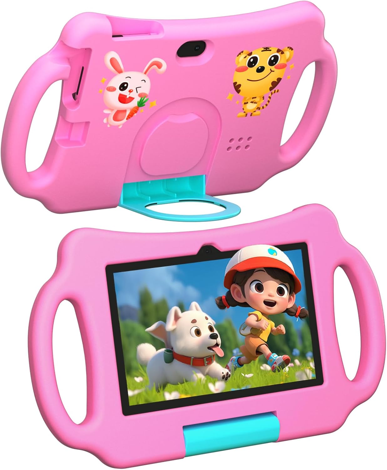 Vyrolina - Tableta infantil de 7 pulgadas, 4 GB de RAM, 32 GB, fund...