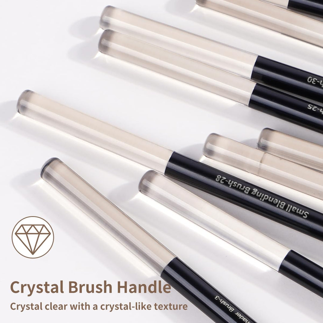 MAANGE Juego de 20 brochas de maquillaje con bolsa, brocha Kabuki d...