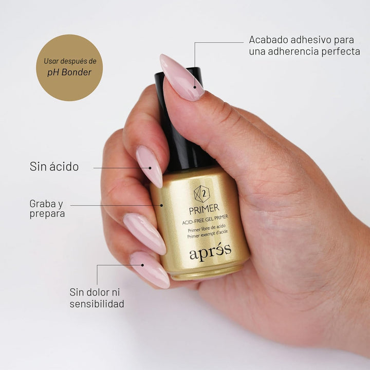 APRÉS Gel-X® - Paquete profesional de extensión de uñas - Gold Bott...