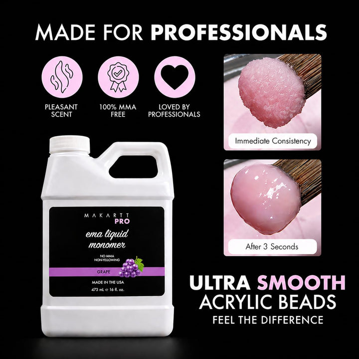 MakarttPro Monómero acrílico perfumado con uva de 16 oz \u2013 Líqu...
