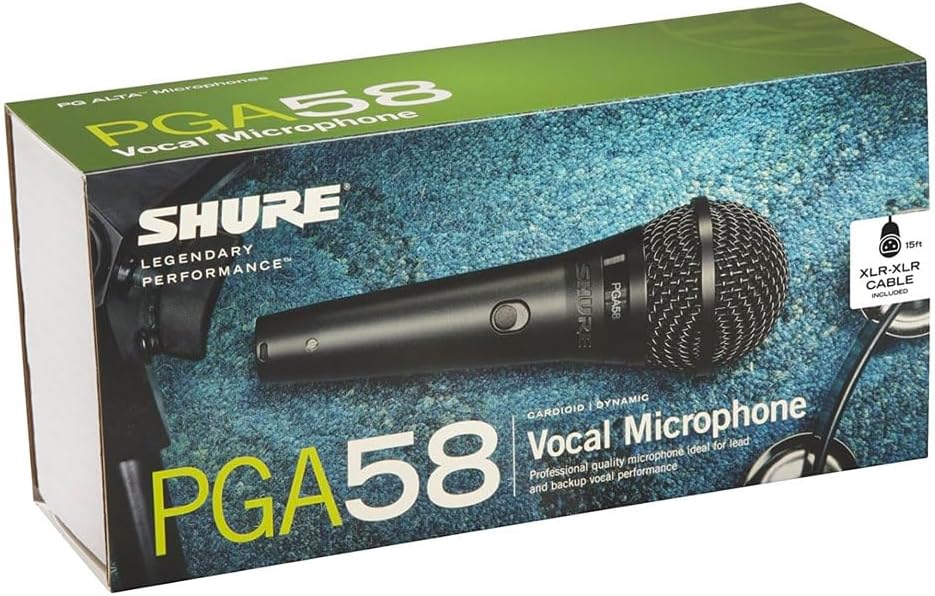 Shure - micrófono cardioide, vocal dinámico sin cable