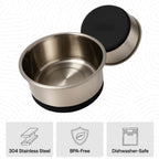 GORILLA GRIP - Juego de cuencos para perros, acero inoxidable 304 de grado