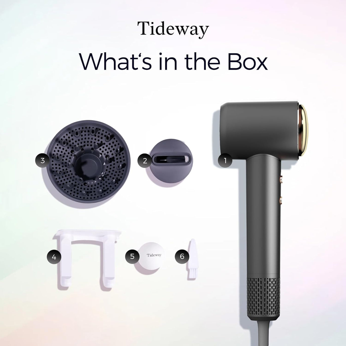 Tideway Secador de pelo profesional de alta velocidad iónico 110,00...