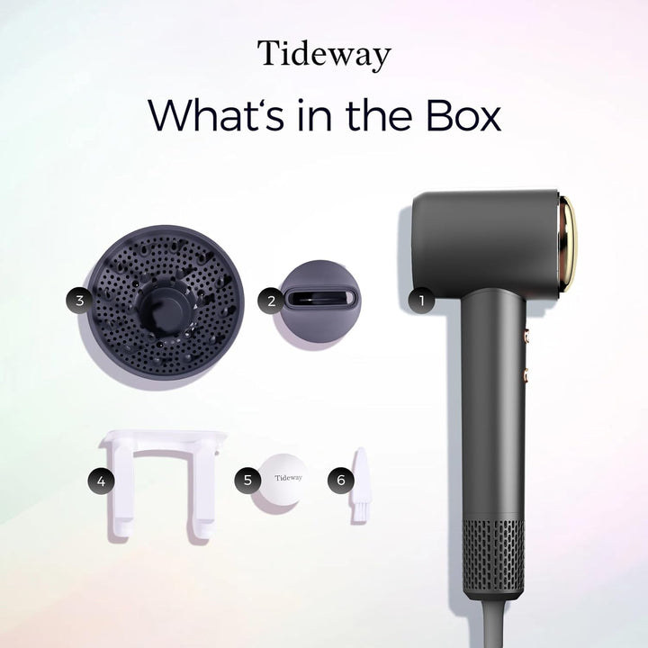 Tideway Secador de pelo profesional de alta velocidad iónico 110,00...
