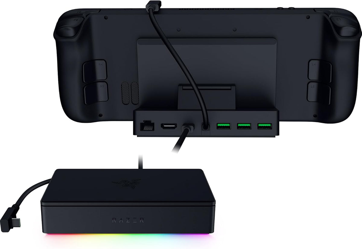 Razer Dock de mano Chroma, concentrador de carga y conectividad de