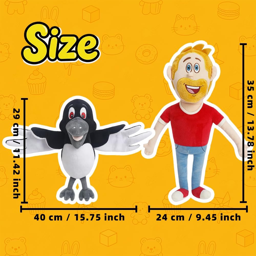 Juguetes de peluche de Steve y Maggie, para niños de 1 año en adela...