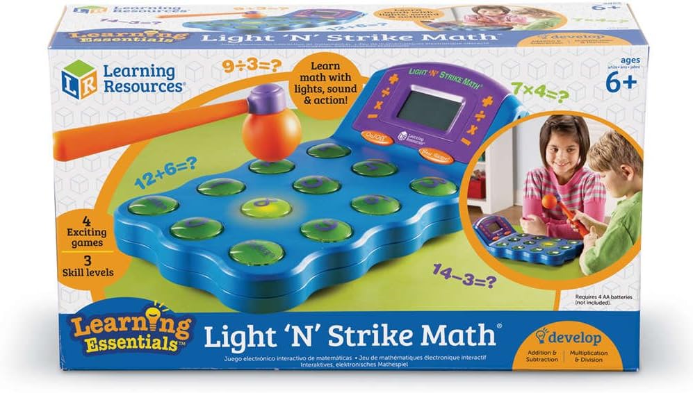 Learning Resources Juego de matemáticas Light 'N' Strike, a...