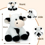 Yak - Juguetes de peluche con peso, almohada suave de felpa de vaca de 9