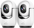Cloarks Cámara de seguridad panorámica/inclinable 2K, cámaras de interior WiFi para seguridad del hogar con detección de movimiento AI, cámara para mascotas/perros/bebé con aplicación de teléfono