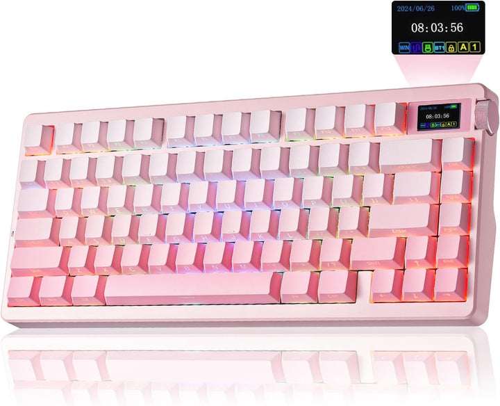 Teclado mecánico inalámbrico Aula Nova75 de 8000 mAh, montaje en ju...