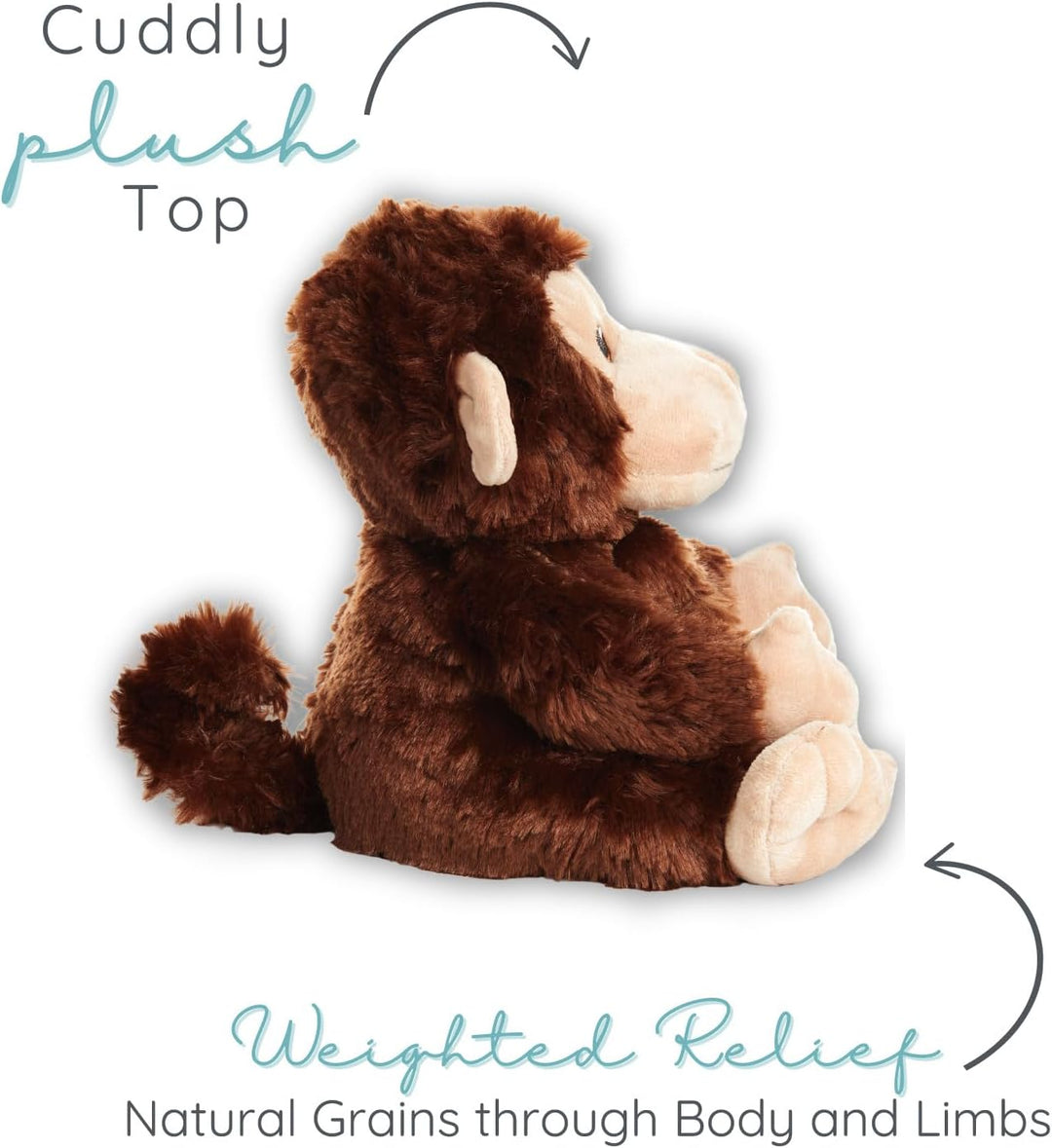 1i4 Group Marvin The Monkey - Animal de peluche con peso y apto par...