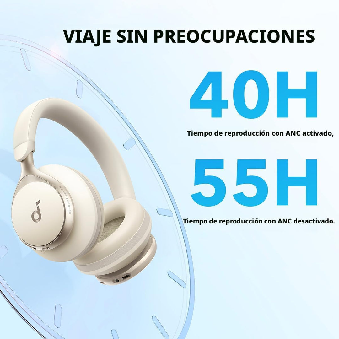 Soundcore de Anker, Space One, Auriculares con cancelación a