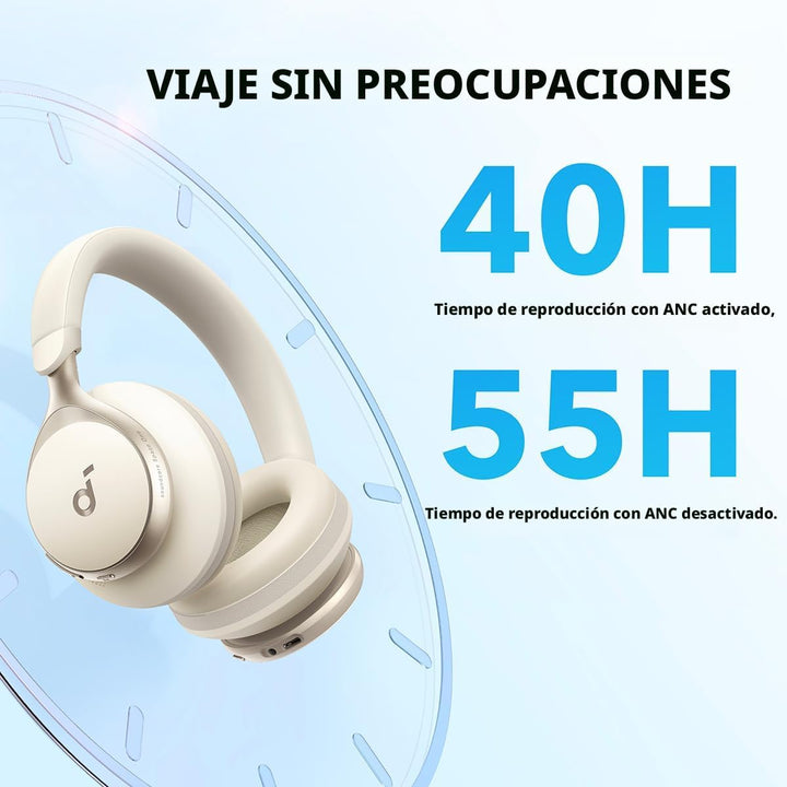 Soundcore de Anker, Space One, Auriculares con cancelación a
