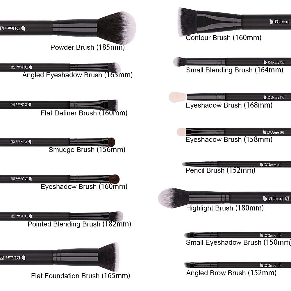 DUcare Juego de brochas de maquillaje Kabuki sintéticas de primera...