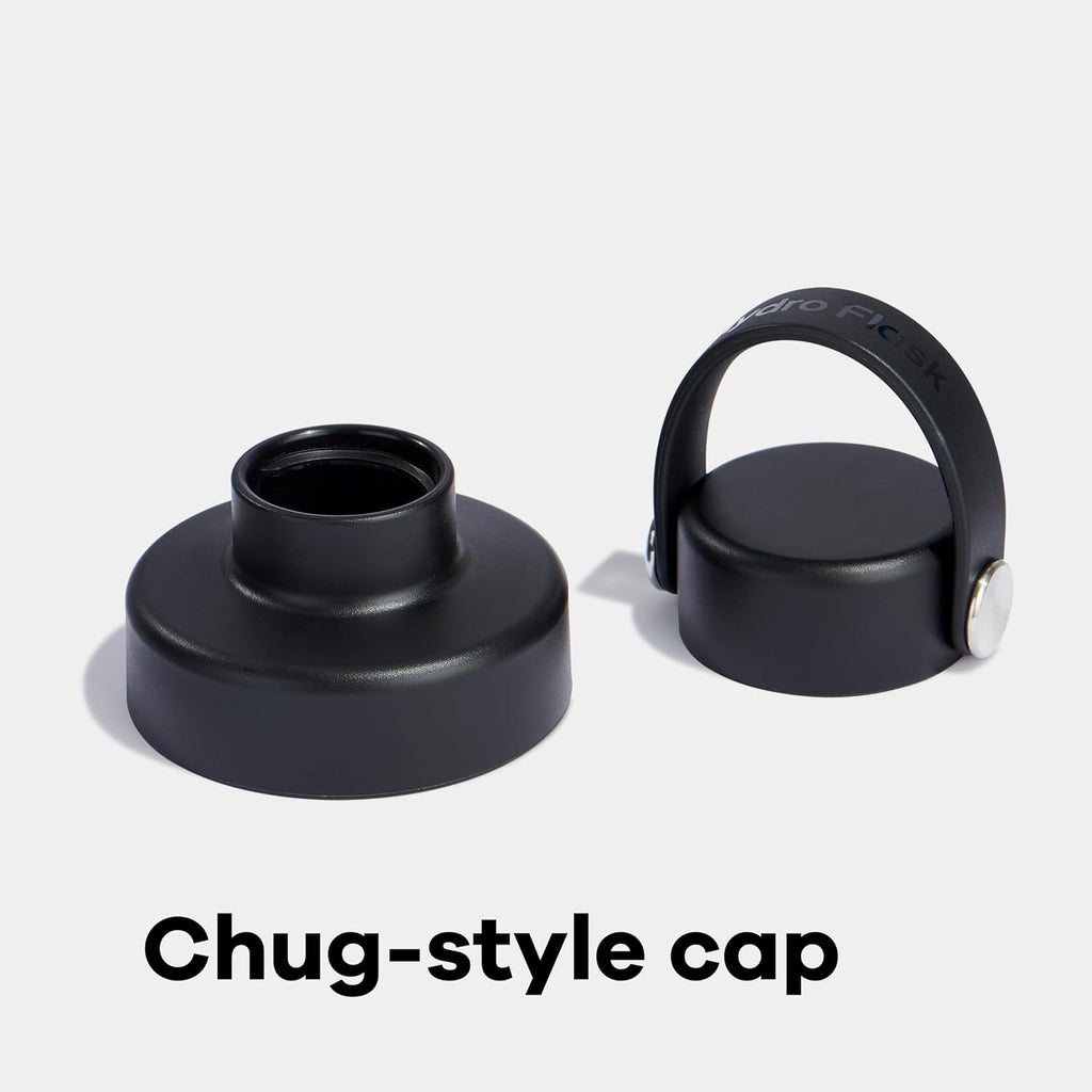 Hydro Flask Tapa de pico flexible ancha y ligera - Botella de agua aislada de acero inoxidable de 16 onzas, azul zafiro