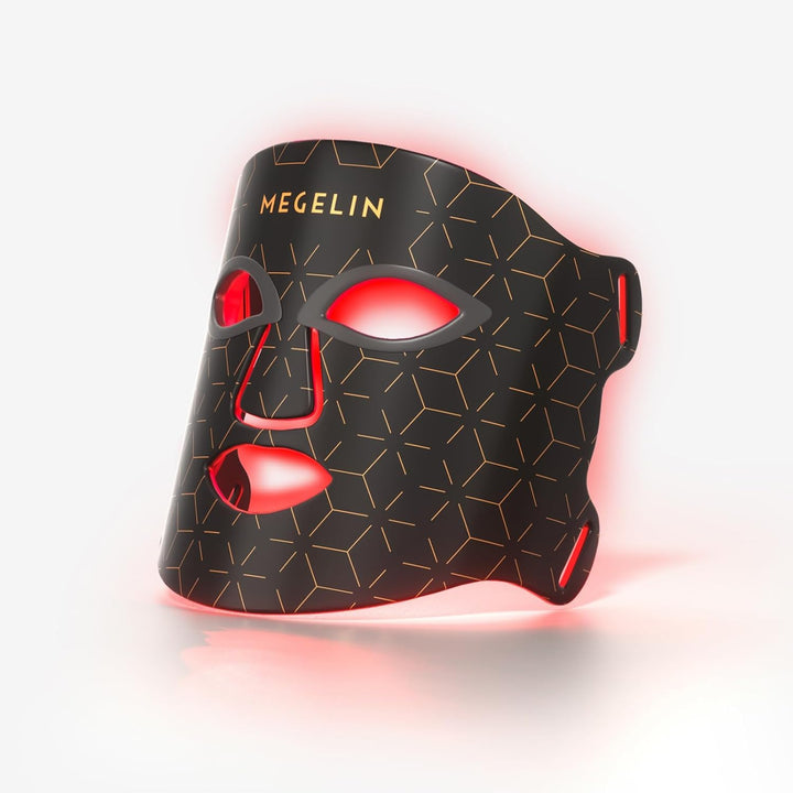MEGELIN Máscara facial de terapia de luz LED de 7 colores, máscara...
