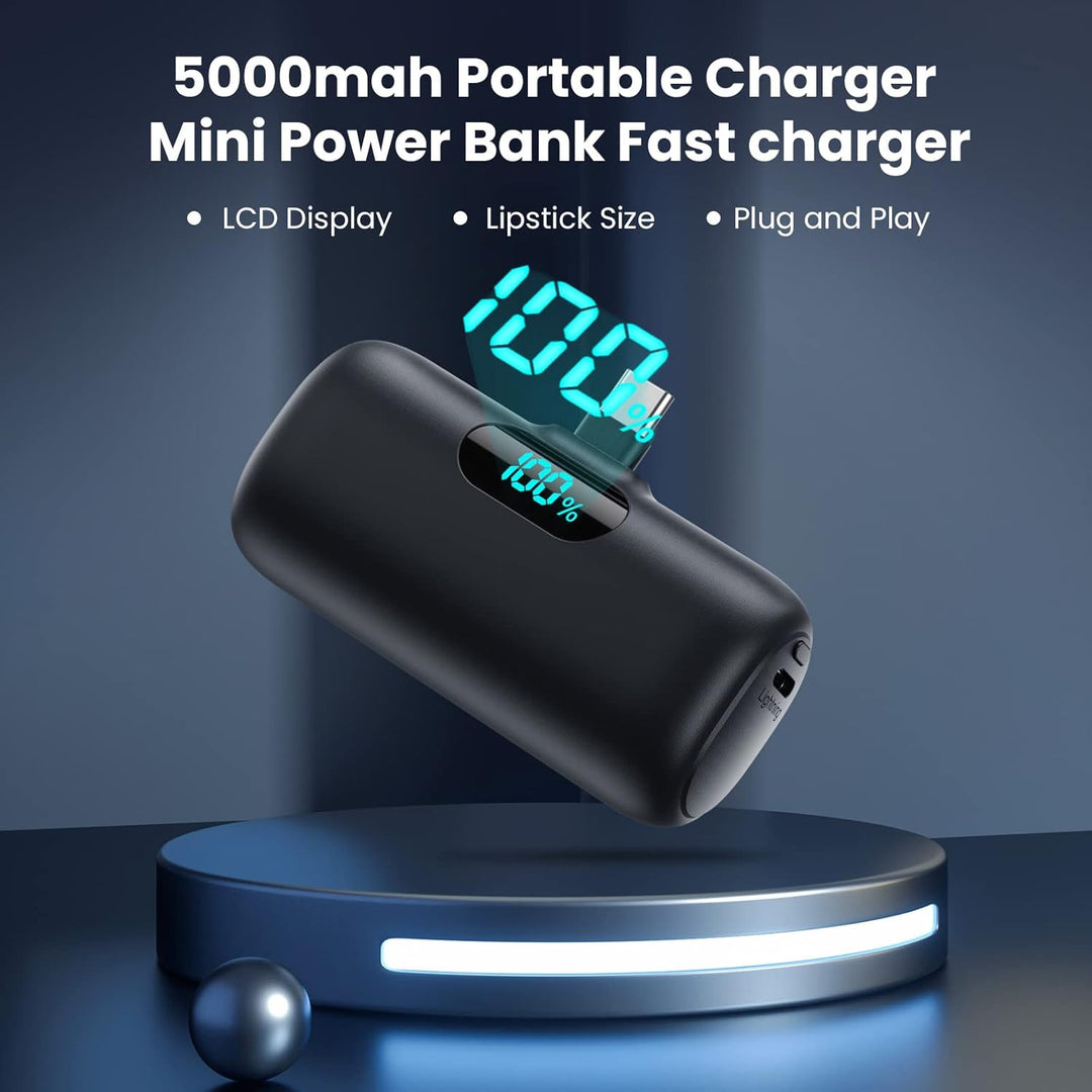 [Paquete de 2] Mini Cargador Portátil 5000mAh Banco de Energía, Ene...