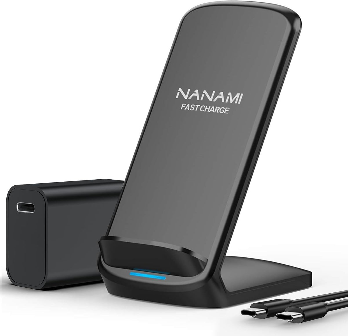 NANAMI Cargador rápido, soporte de carga inalámbrico máximo de 15 W con
