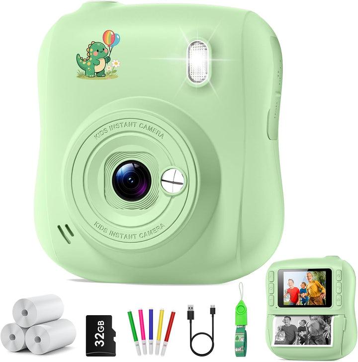 Cámara de impresión instantánea para niños, regalos de Navidad y cu...