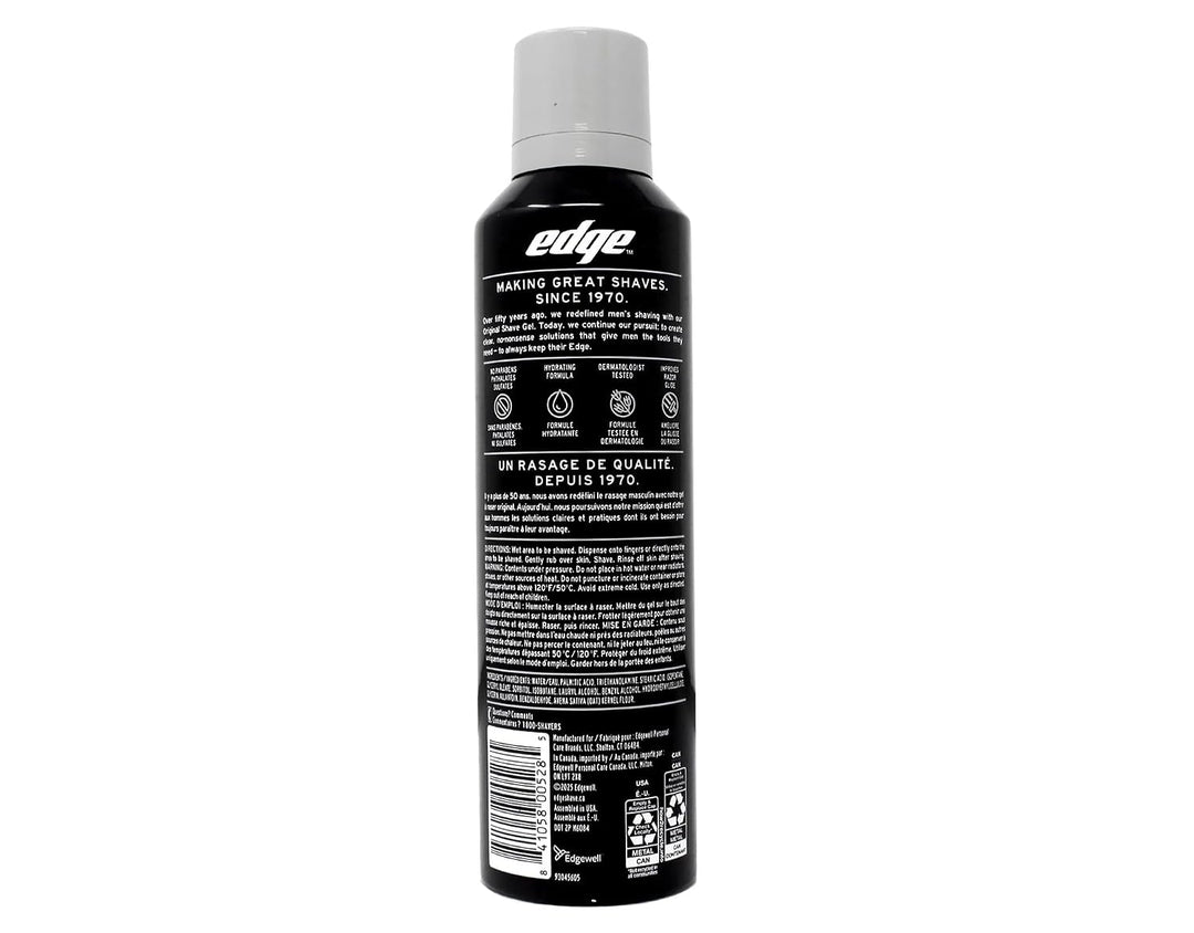 Edge Gel de afeitado ultra sensible, sin fragancia, 7 onzas (paquet...