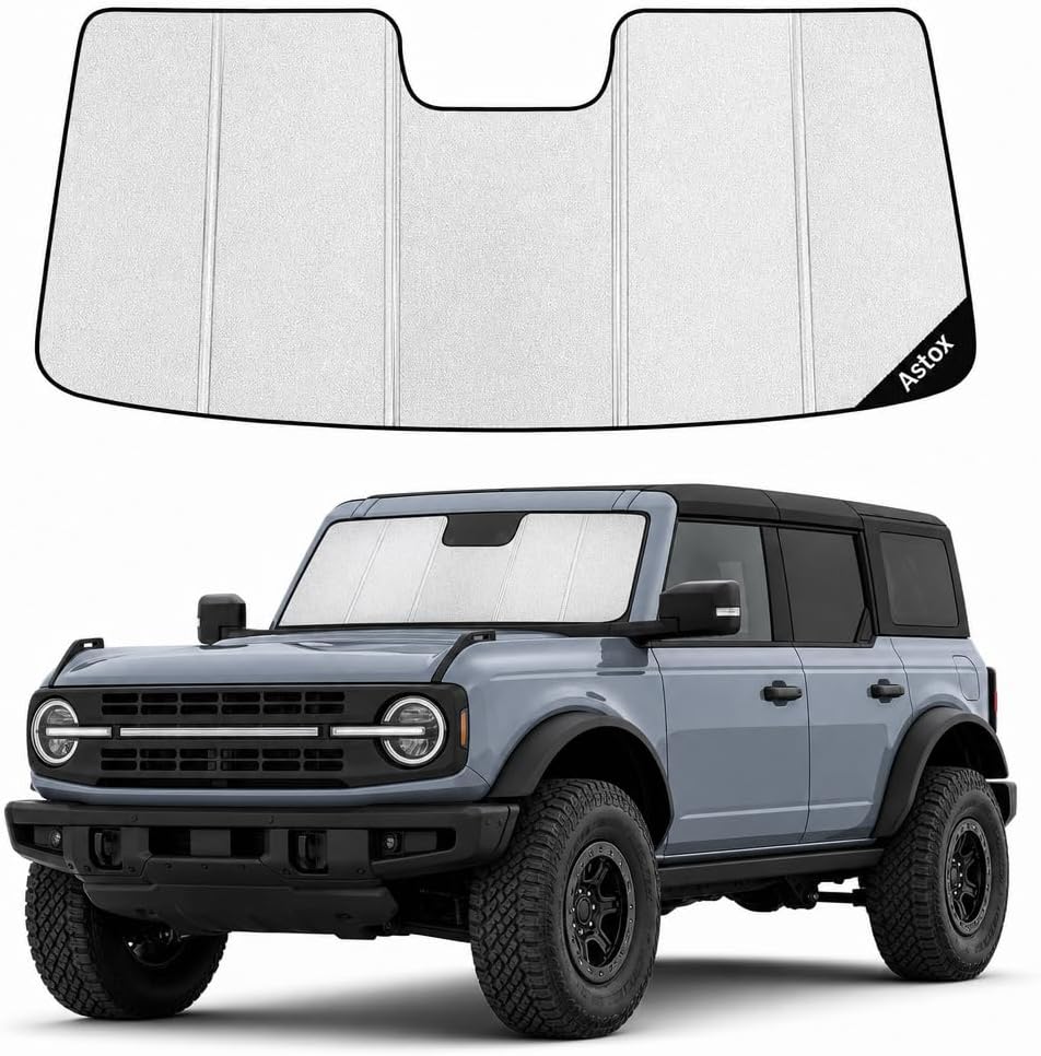 Astox Parasol para parabrisas para Ford Bronco 2021-2026