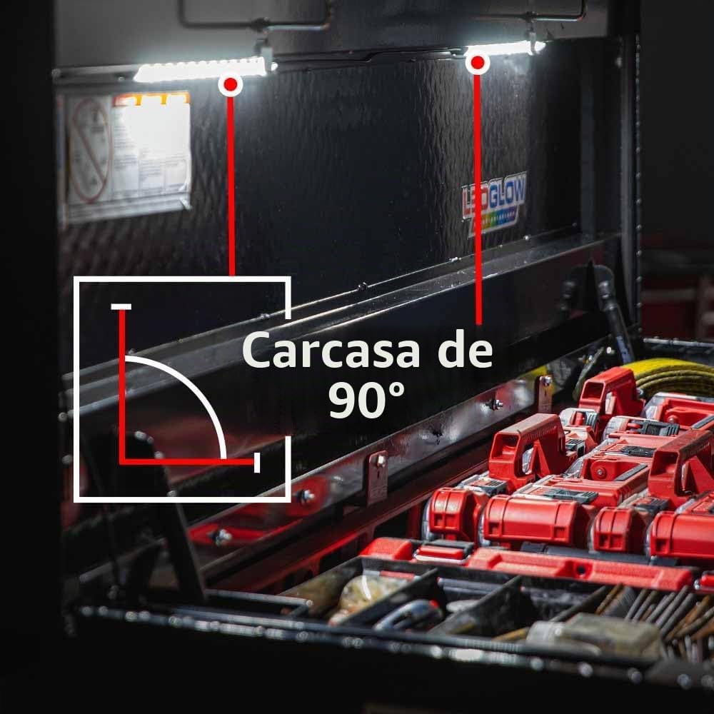 LEDGlow caja de herramientas para camión con luces LED e interruptor de encendido/apagado automático, 2 piezas