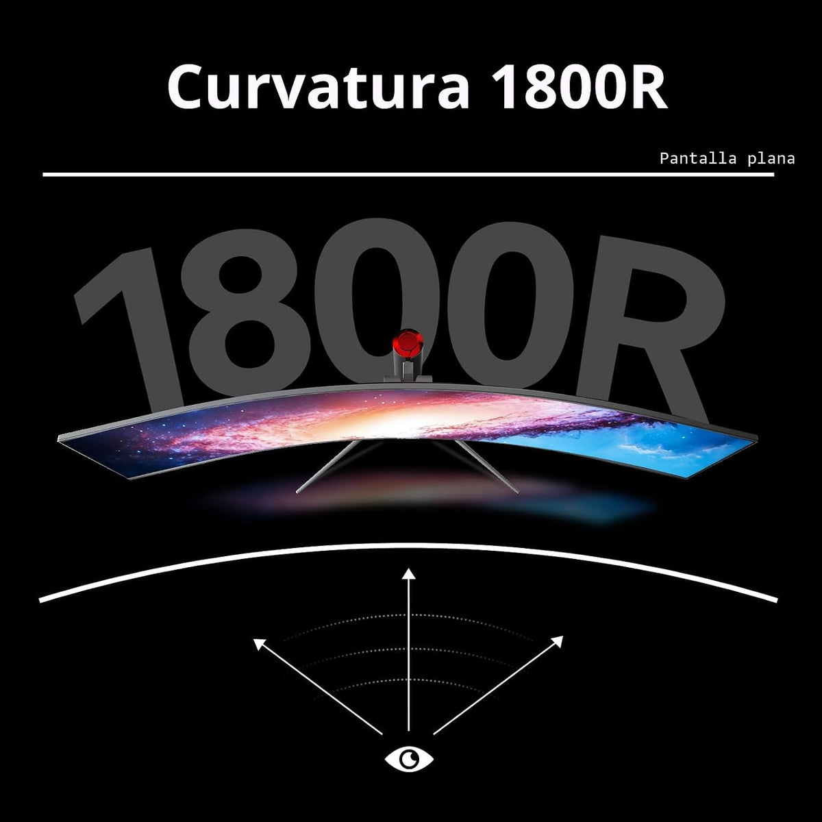 INNOCN Monitor curvo ultra ancho de 49 pulgadas 3840 x 1080P 144Hz,...