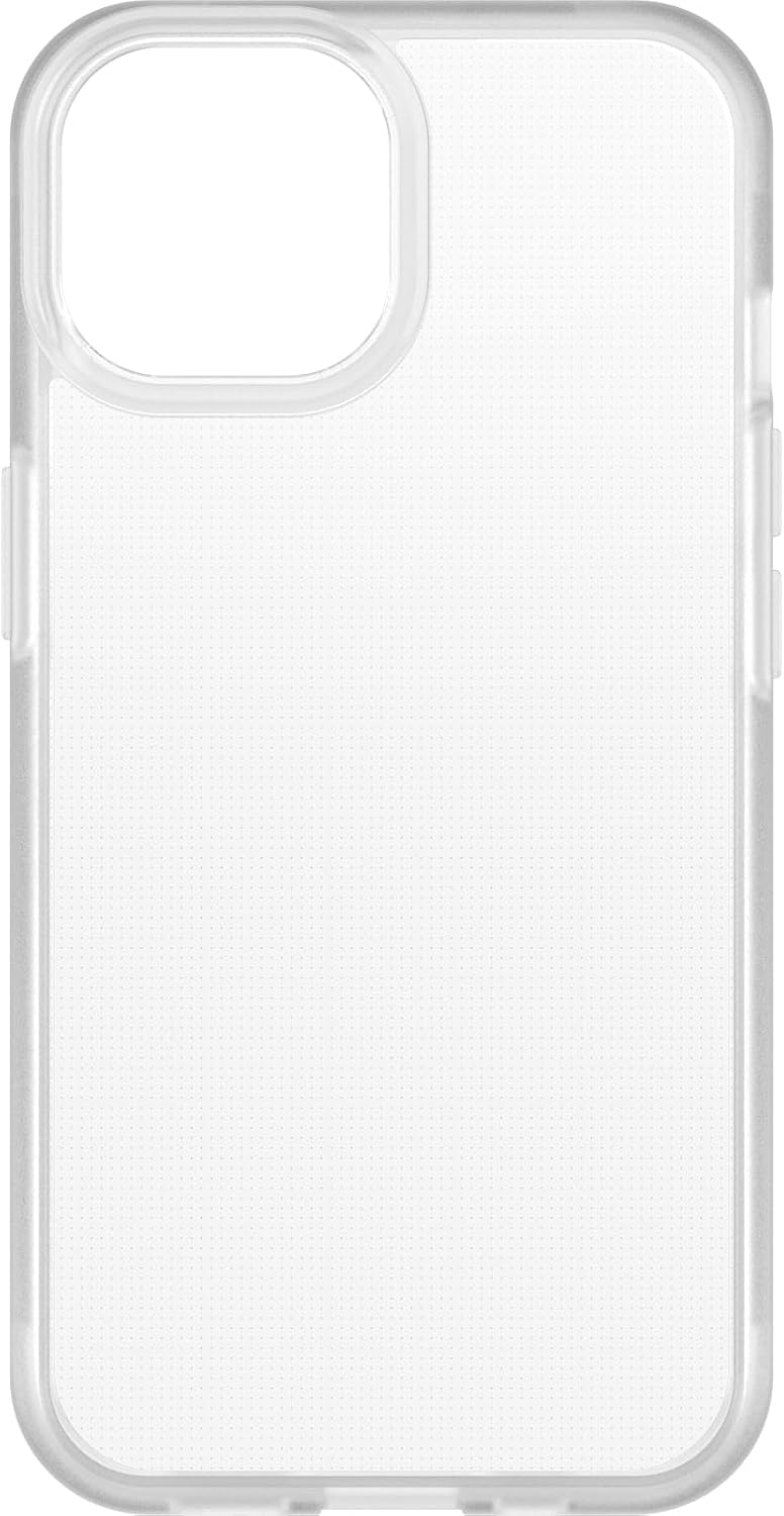 OtterBox Funda para iPhone 16e y 15 Prefix Series, transparente, ultrafina, apta para bolsillo, bordes elevados que protegen la cámara y la pantalla, compatible con carga inalámbrica, elegante funda