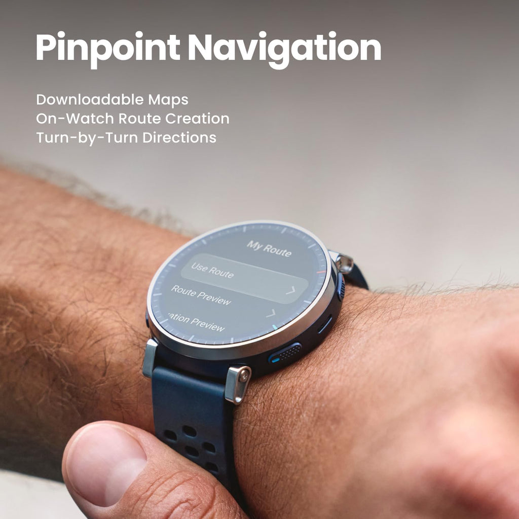 Amazfit Active 3 - Reloj inteligente, cristal de zafiro AMOLED de 1.32