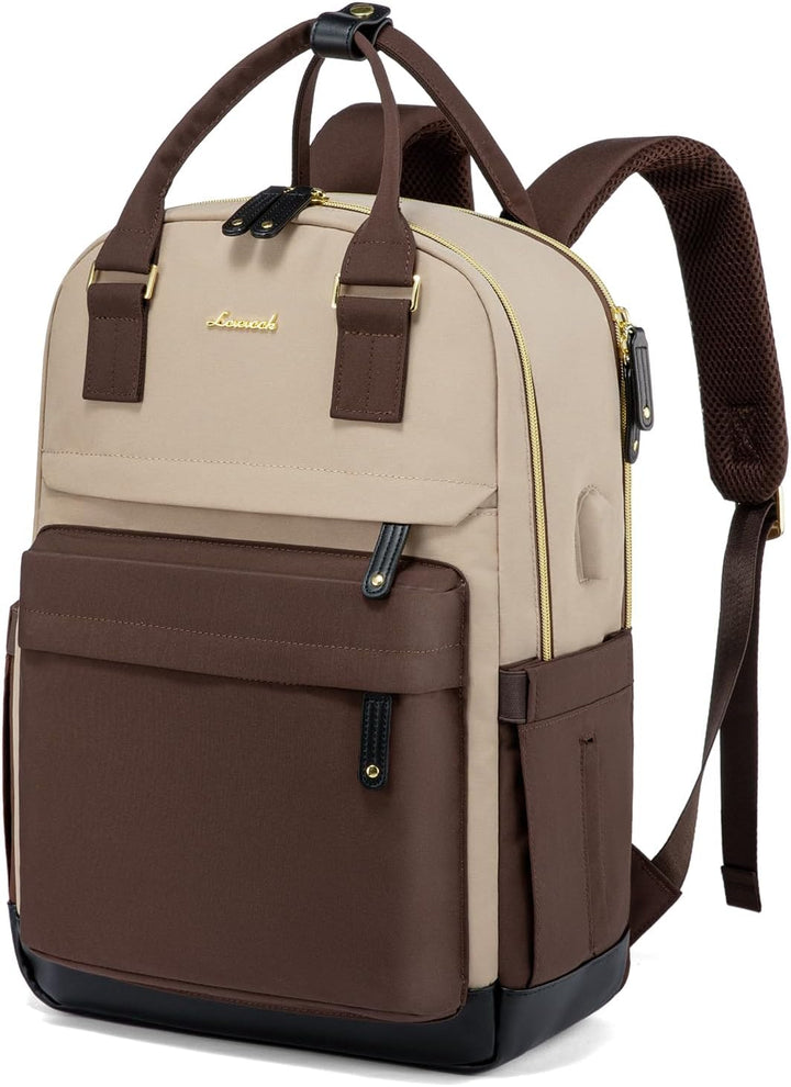 LOVEVOOK - Mochila de viaje para laptop de mujer, antirrobo, con pu...