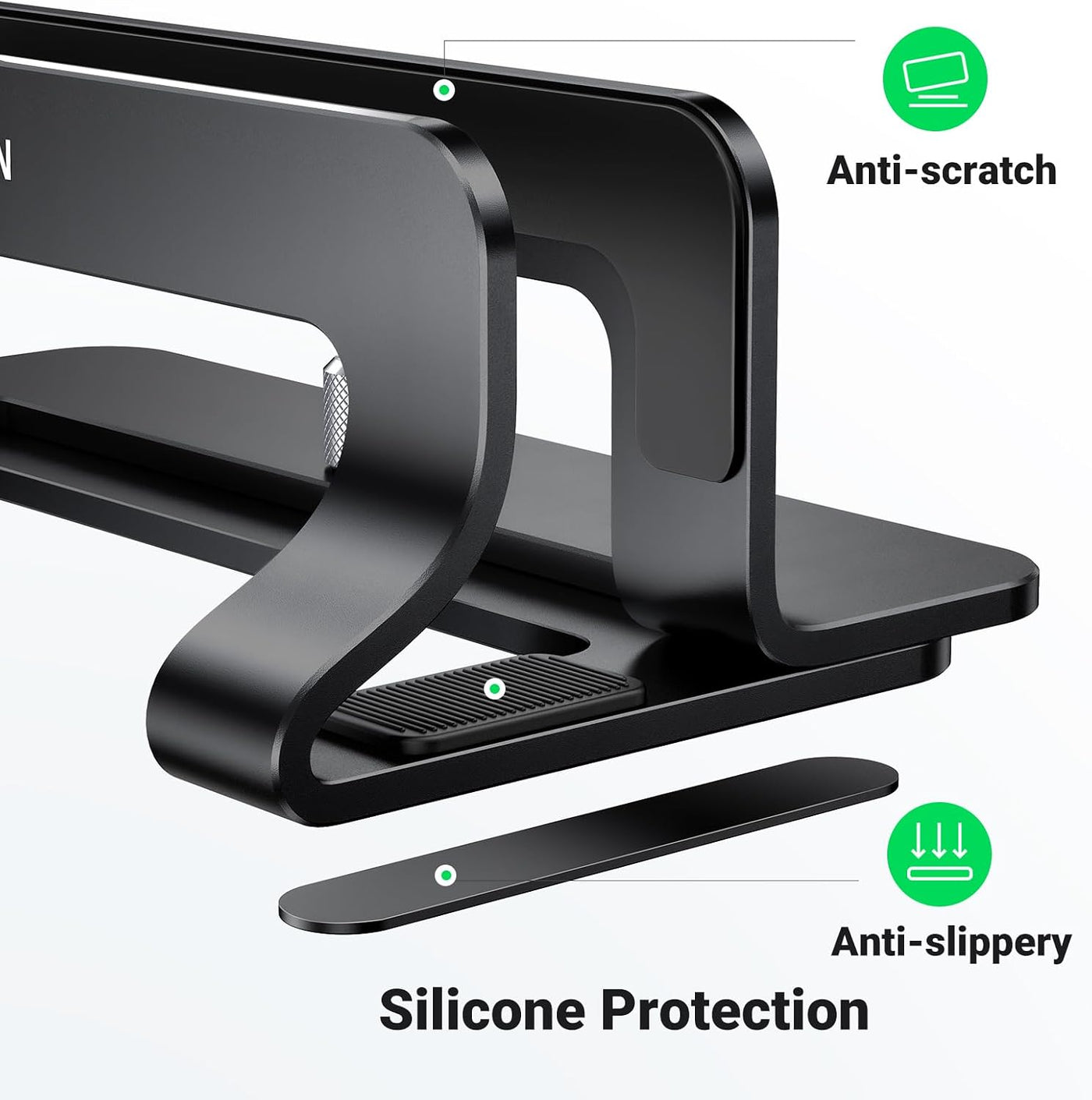 UGREEN Soporte vertical para laptop para escritorio compatible con...