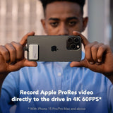 Lexar SSD portátil Professional Go de 2 TB, compatible con Apple 4K...
