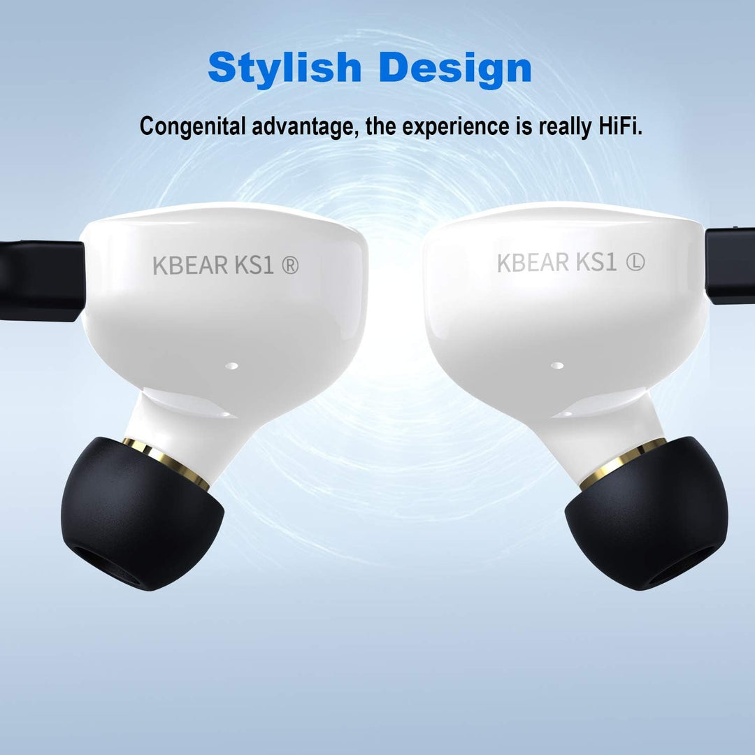YINYOO KBEAR KS1 - Auriculares con cable con graves, auriculares in...