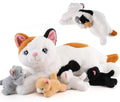 gnomantic Animales de peluche de gato con bebés en el interior