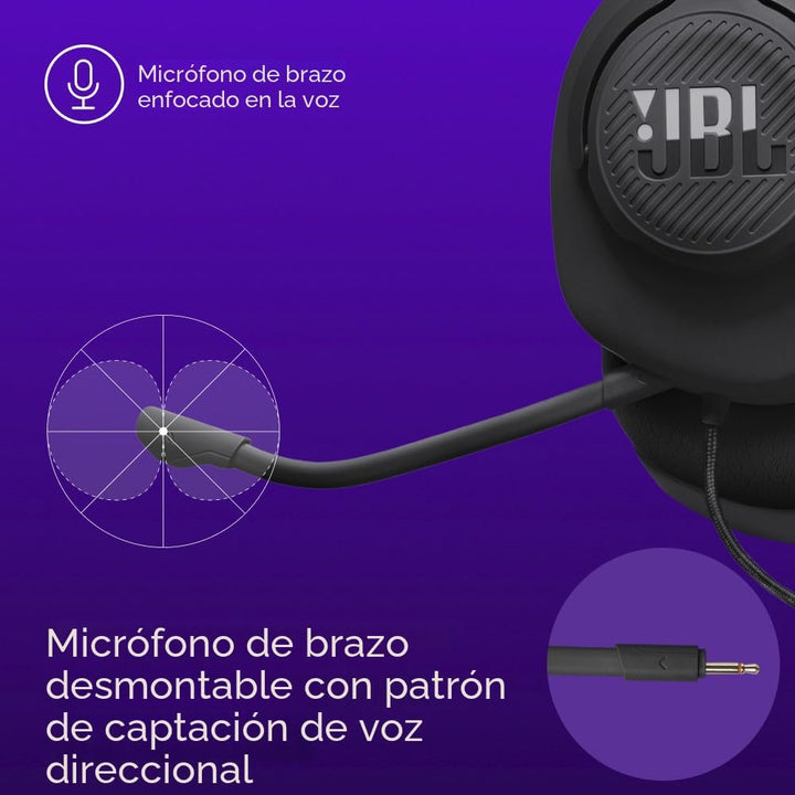 JBL Quantum 100M2 - Auriculares con cable para juegos con micrófono...
