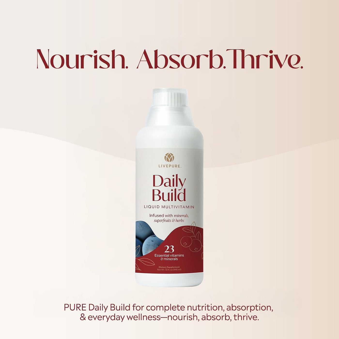 PURE Daily Build Suplemento dietético líquido multivitamínico y min...