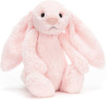 Jellycat Bashful - Peluche de conejo rosa, tamaño mediano