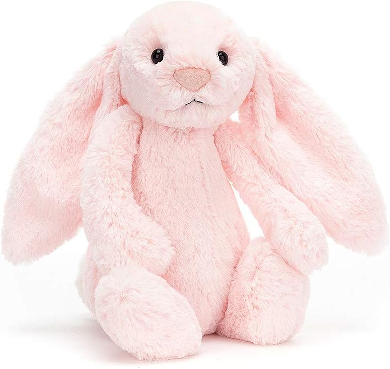 Jellycat Bashful - Peluche de conejo rosa, tamaño mediano