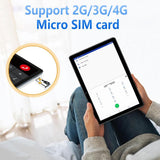 Crelander Tablet Android 13 de 10.1 pulgadas con ranura para tarjet...