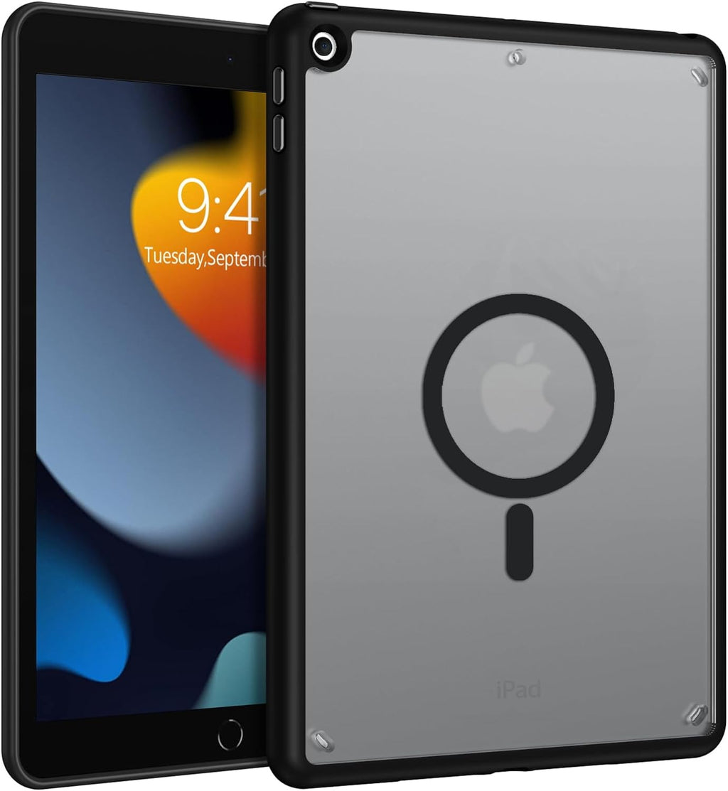 BENTOBEN Funda para iPad de 9ª/8ª/7ª generación, para iPad 10.2 2021/2020/2019 con fuerte diseño magnético, delgada, translúcida, mate, a prueba de golpes, funda protectora para tabletas de niños y