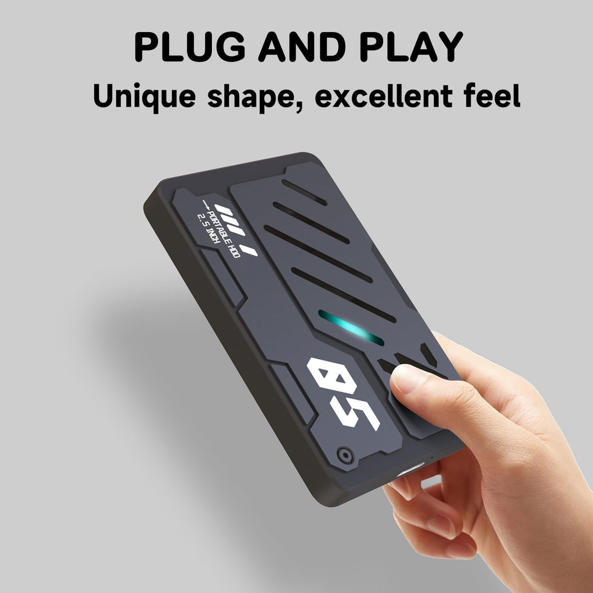 Tianken Ultra Slim - Disco duro externo portátil HDD con USB 3.0 de...