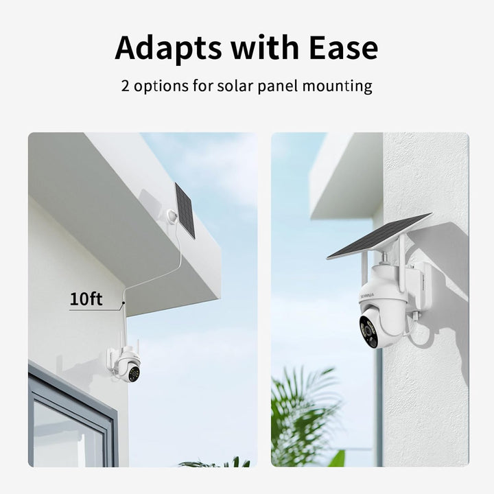 SEHMUA Cámaras de seguridad solares 2K inalámbricas para exteriores...